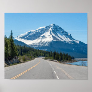 Póster Rocosas canadienses - Carretera Icefields Parkway 