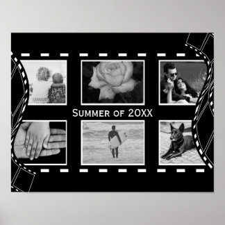 Póster Rodal de película blanco y negro