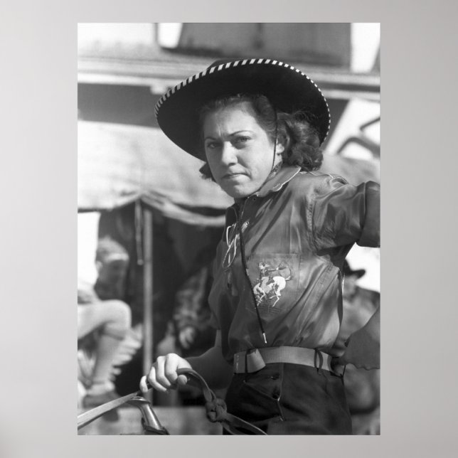 Póster Rodeo Cowgirl: 1940 (Frente)