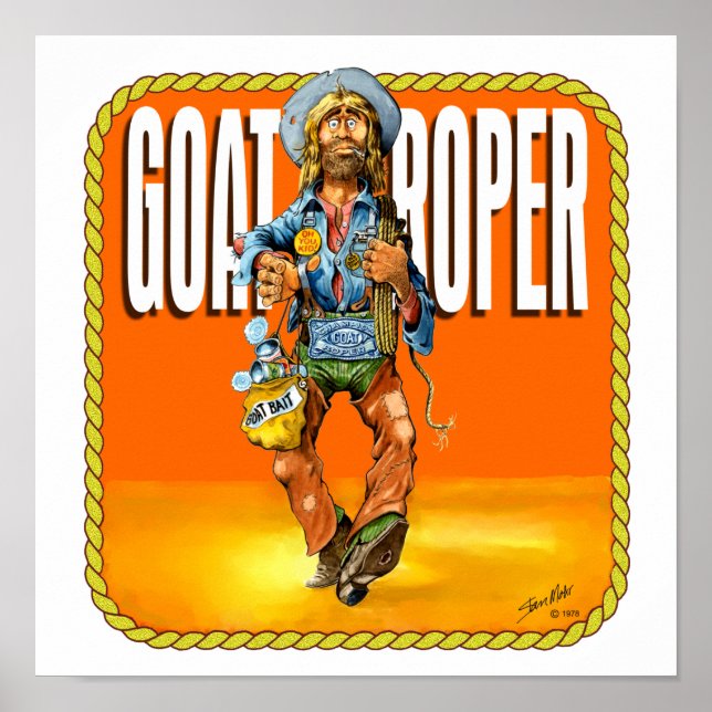 Póster Rodeo Goat Roper (Frente)