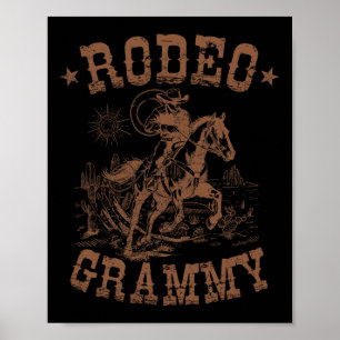 Póster Rodeo Grammy Western Cowboy Family Matando a Madre