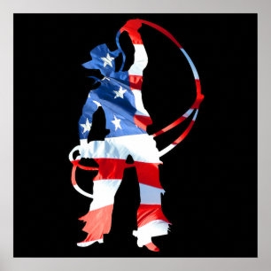Póster Rodeo is America - Roping