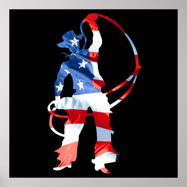 Póster Rodeo is America - Roping (Frente)