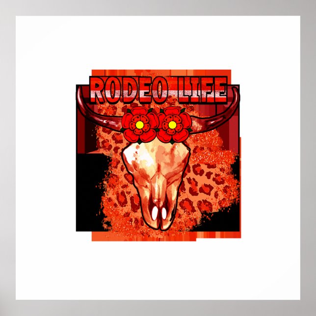 Póster Rodeo Life T-Shirt Classic (Frente)