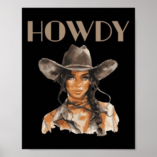 Póster Rodeo occidental Melanin Junetdecimotex de Black C (Frente)