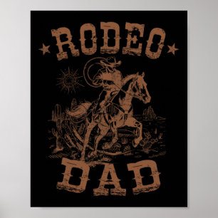 Póster Rodeo Papá Noel Occidental Papi Familia Matando Gr