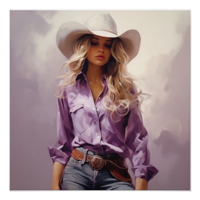 Póster Rodeo Reverige: Cowgirl Wall Art (Anverso)