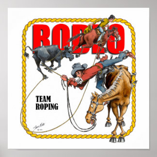 Póster Rodeo Team Ropers