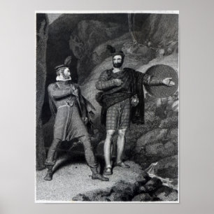 Póster Roderick Dhu y miembro de un clan