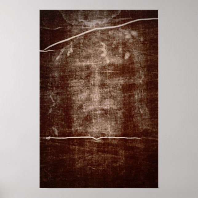 Póster Rodillo de la cara de Turín de Jesús 2 - Manto de  (Frente)