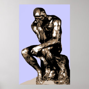 Póster Rodin "The Thinker" - Canvas