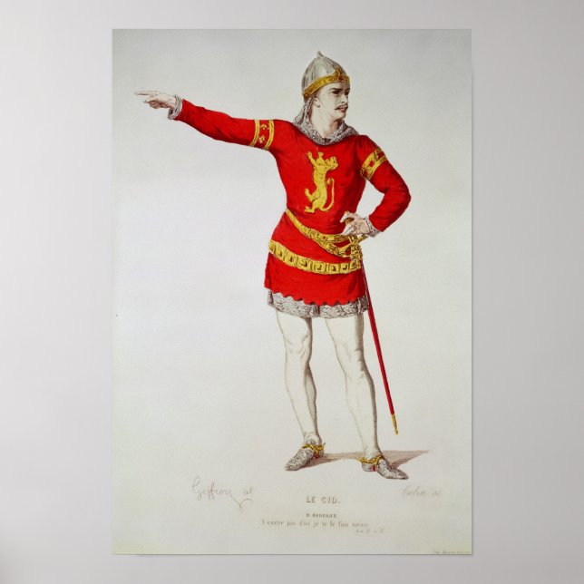 Póster Rodrigo, from Corneille's 'Le Cid' (Frente)