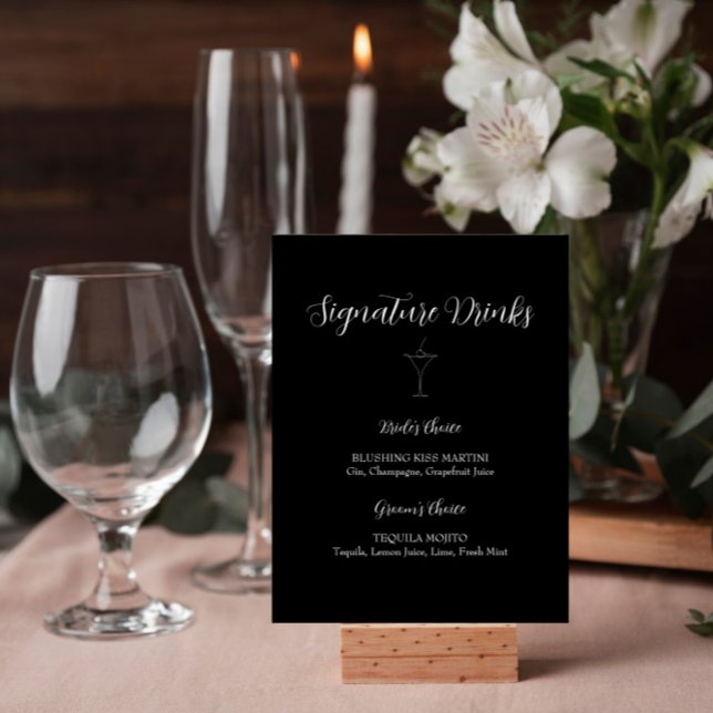 Póster ROE Rótulo de bebidas con firma en blanco y negro (Subido por el creador)