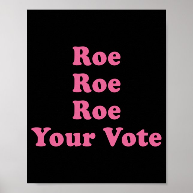 Póster Roe su voto 8 (Frente)