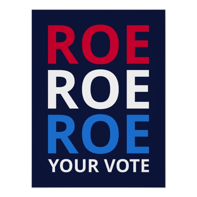 Póster Roe Tu Voto I (Anverso)