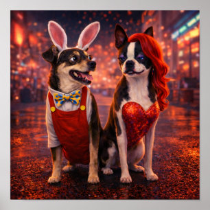 Póster "Roger y Jessica"