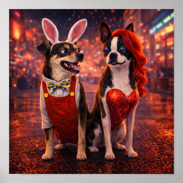 Póster "Roger y Jessica" (Frente)