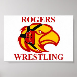 Póster Rogers Hawkhead Wrestling Poster