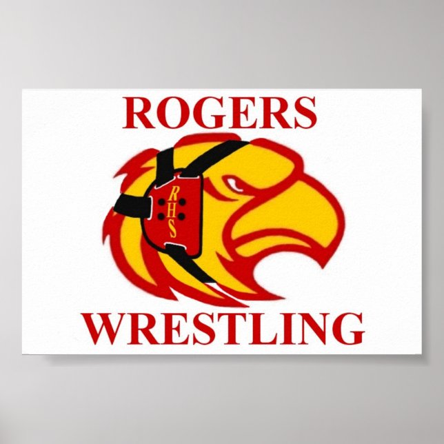Póster Rogers Hawkhead Wrestling Poster (Frente)