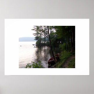 PÓSTER ROGERS ROCK LAKE GEORGE NY