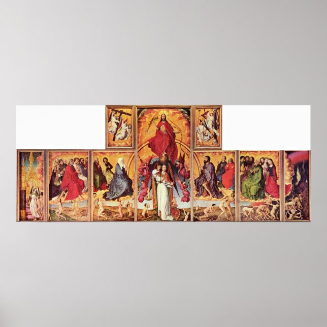 Póster Rogier van der Weyden - Altar del último fallo (Frente)