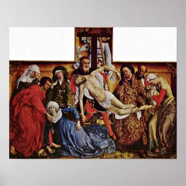 Póster Rogier van der Weyden - Descent from the Cross (Frente)