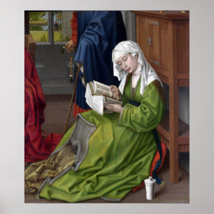 Póster Rogier van der Weyden El Magdalen leyendo