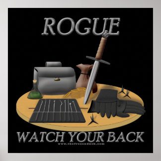 Póster Rogue: cuida tu espalda