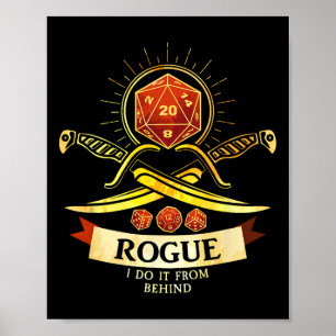 Póster Rogue Fantasy Gamer Rpg Cl 