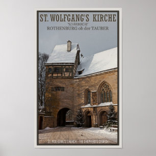 Póster Rohenburg od Tauber - Iglesia de St Wolfgangs
