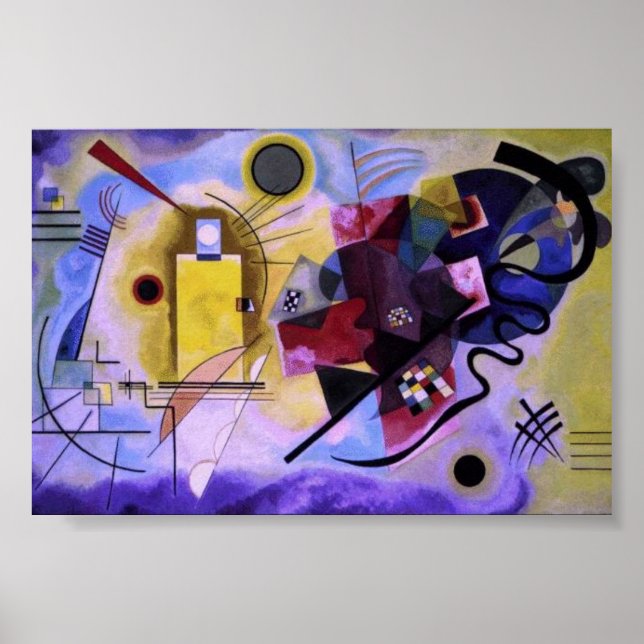 Póster rojo-amarillo-azul (Frente)