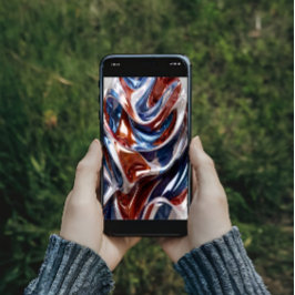 Póster Rojo, blanco y azul