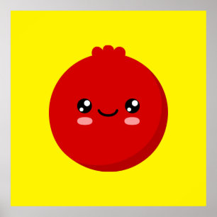 Póster Rojo carmesí