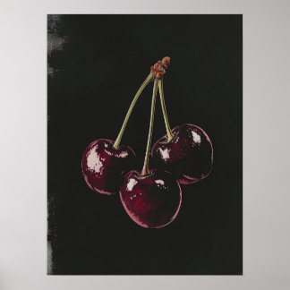 Póster Rojo cereza