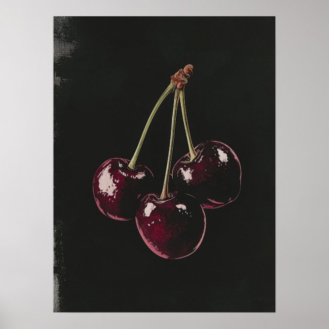 Póster Rojo cereza (Frente)