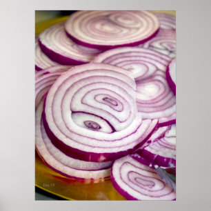 Póster Rojo de cebolla