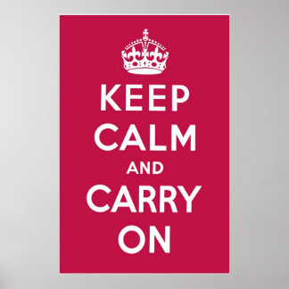 Póster Rojo de frambuesa