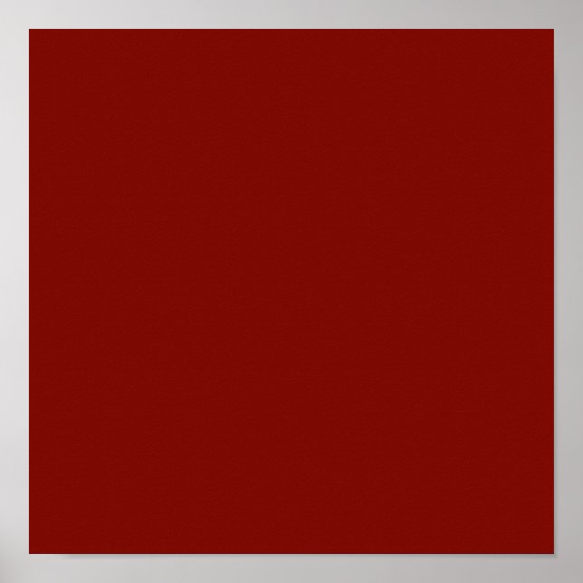 Póster Rojo de grano (color sólido) (Frente)