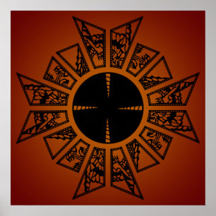 Póster Rojo de la estrella del Lament