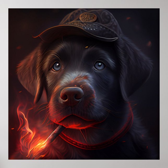 Póster Rojo de perro poster (Frente)