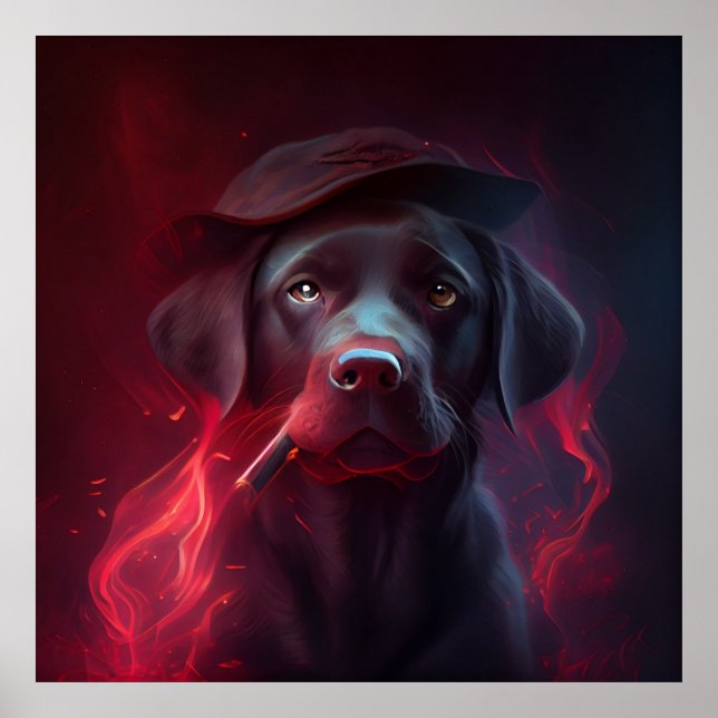 Póster Rojo de perro poster (Frente)