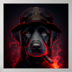 Póster Rojo de perro poster