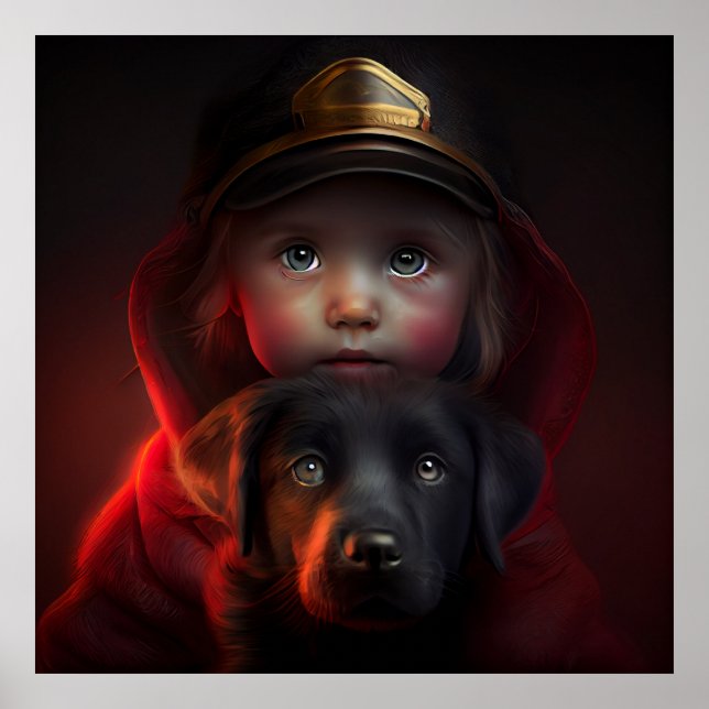 Póster Rojo de perro poster (Frente)
