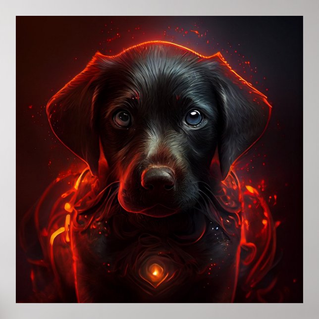 Póster Rojo de perro poster (Frente)
