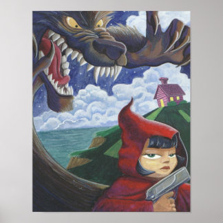 Póster Rojo grande