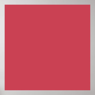 Póster Rojo ladrillo (color sólido)
