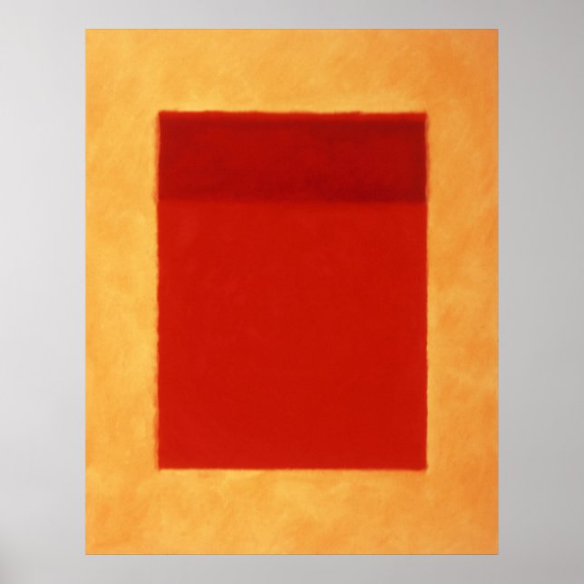 Póster rojo, naranja en amarillo (Frente)