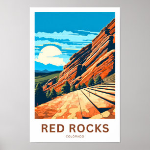 Póster Rojo Rojo Colorado Viaje Imprimir