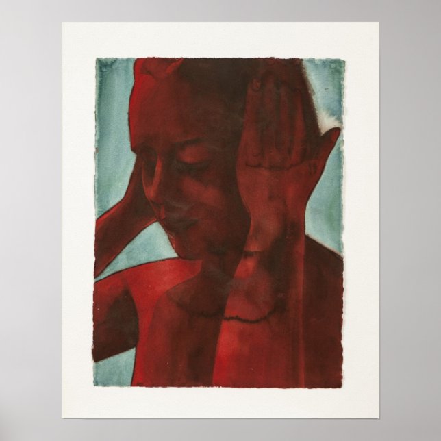 Póster Rojo un segundo ruido (Frente)