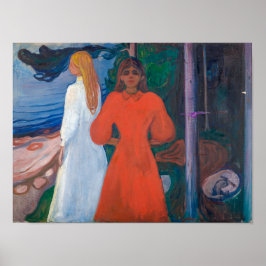 Póster Rojo y Blanco | Edvard Munch |